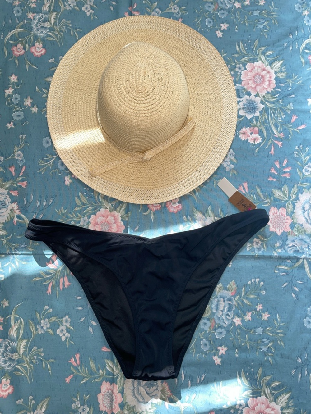 NWT Victoria’s Secret Pink Classic Black Bikini Bottom With Gold Charm XXL